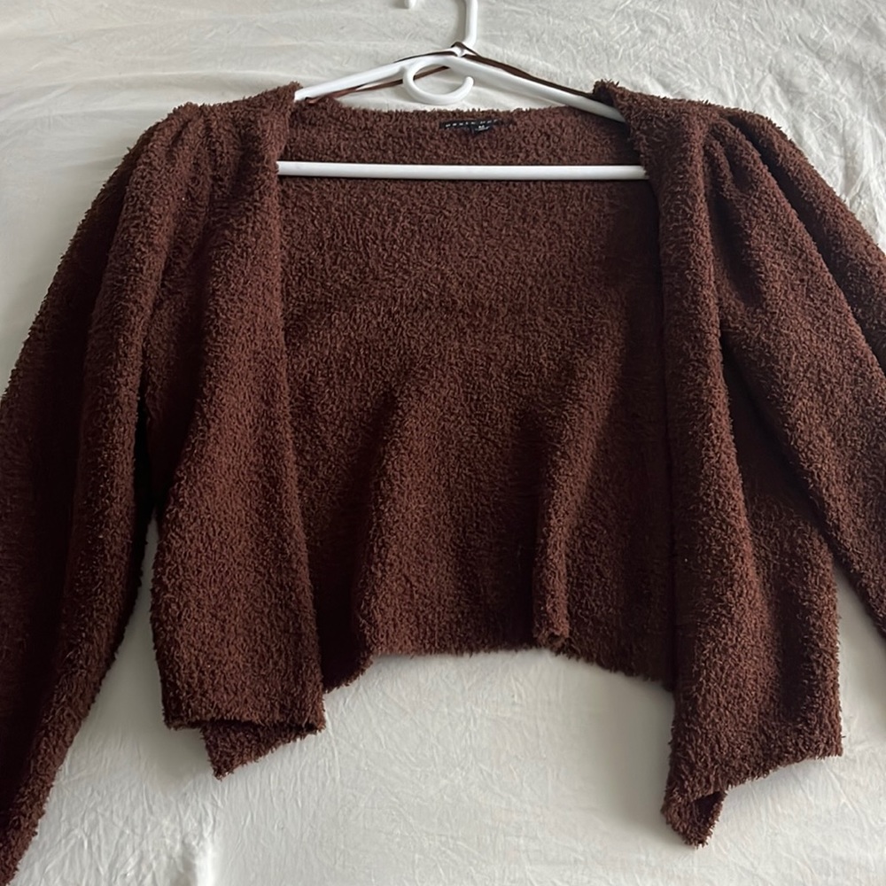 Haute Monde Teddy bear cardigan